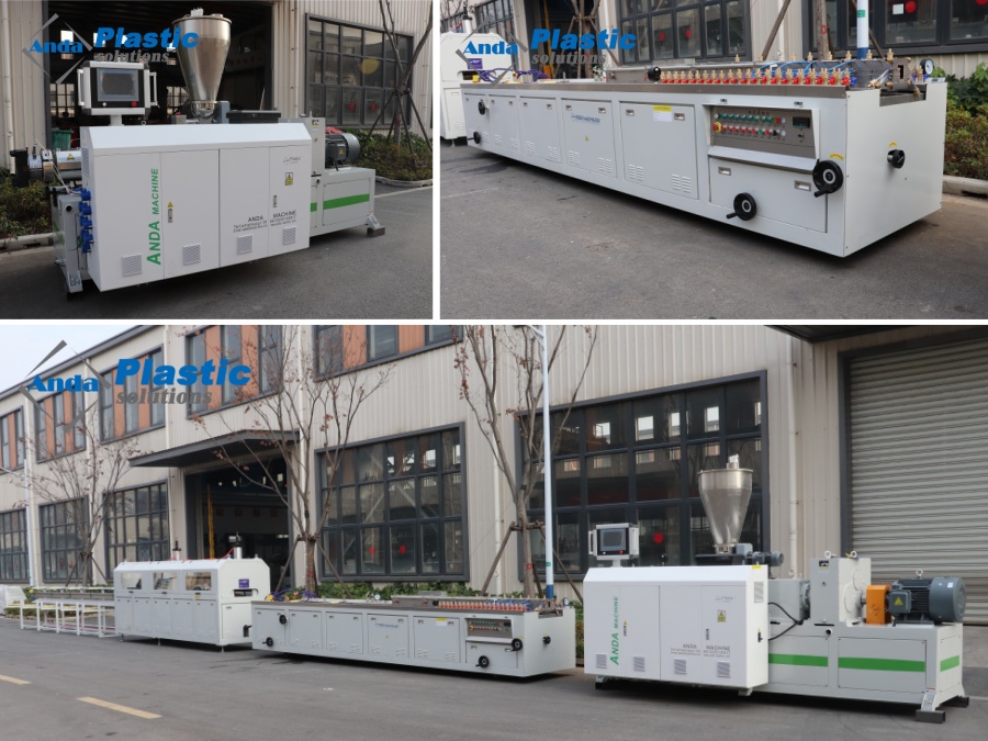 Линия экструзии профилей ПВХ с сенсорным экраном 