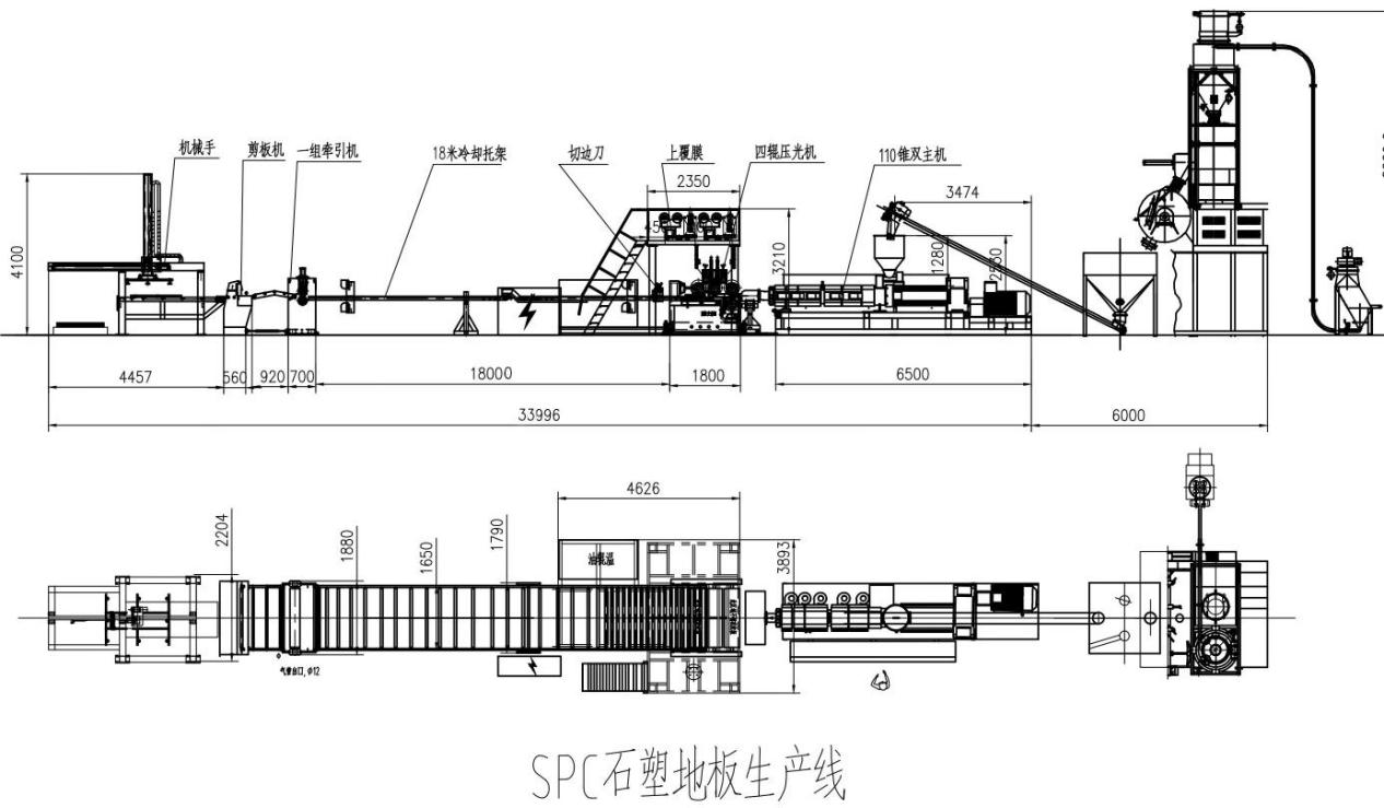 Линия для производства напольных покрытий SPC от китайского производителя -  Anda Machinery