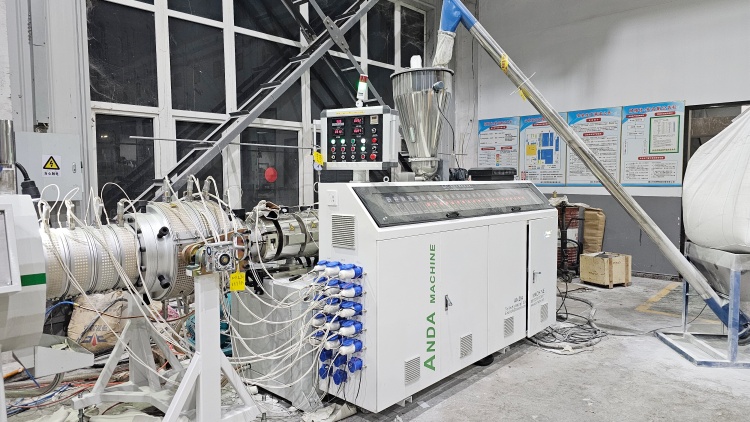 Машина для производства труб из ПВХ, Машина для производства труб из ПВХ, Линия для производства труб из ПВХ 